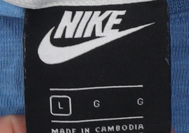 Nike Men's Blue Crew Neck T-Shirt L