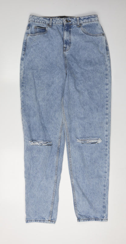 Womens UK Size 10 Asos Design Regular Fit Mom Blue Jeans