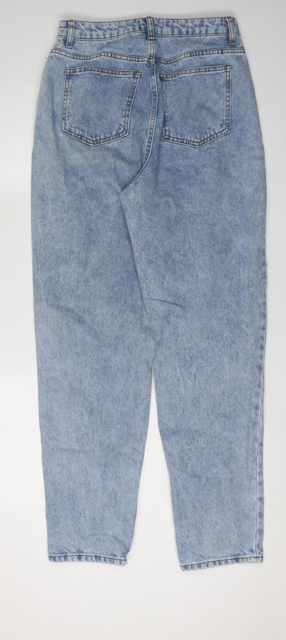 Womens UK Size 10 Asos Design Regular Fit Mom Blue Jeans