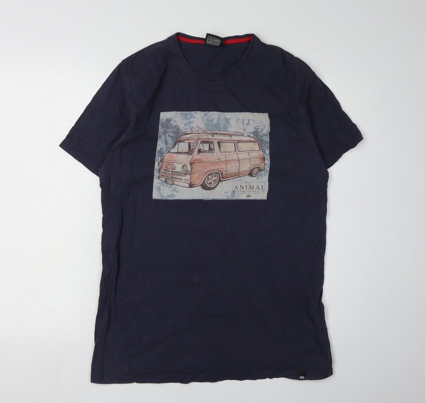 Mens UK Size M Animal Blue  T-Shirt