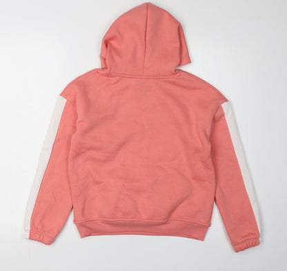 Reebok Girls Pink Hoodie, Size 11-12 Years, Pullover Style