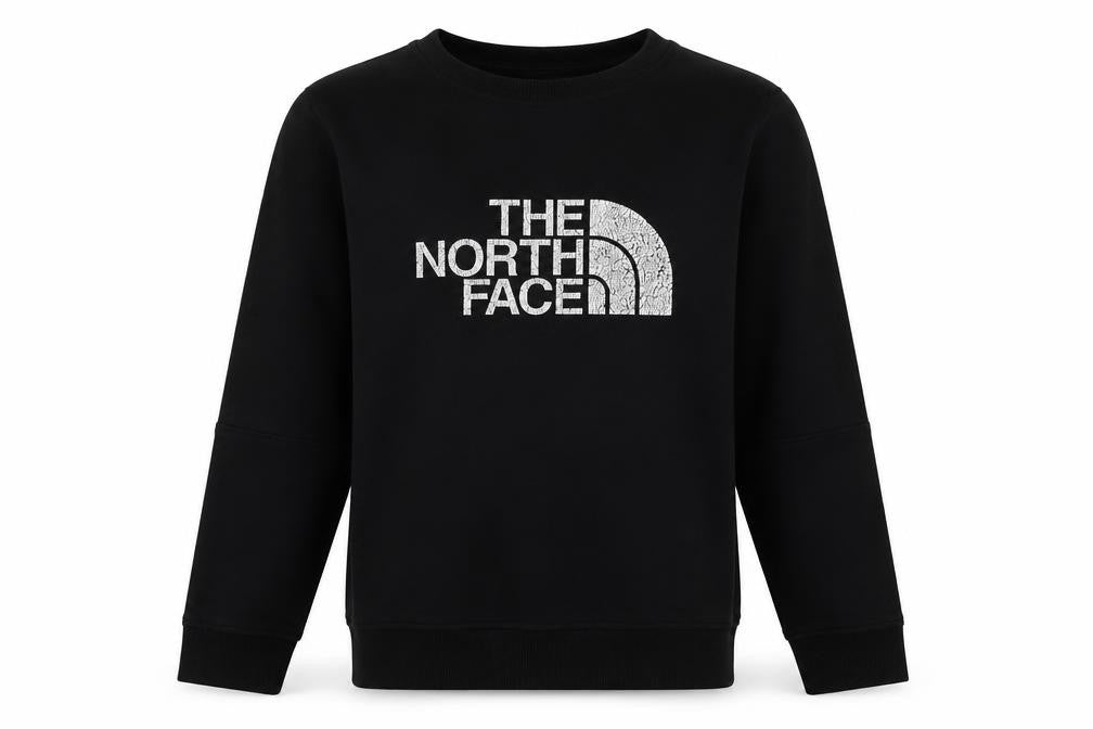 Front view of The North Face boys’ black xl pullover sweatshirt