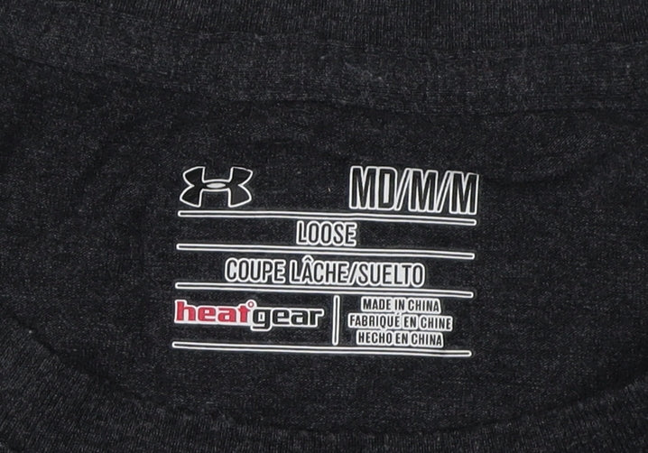 Mens UK Size M Under armour Black  T-Shirt