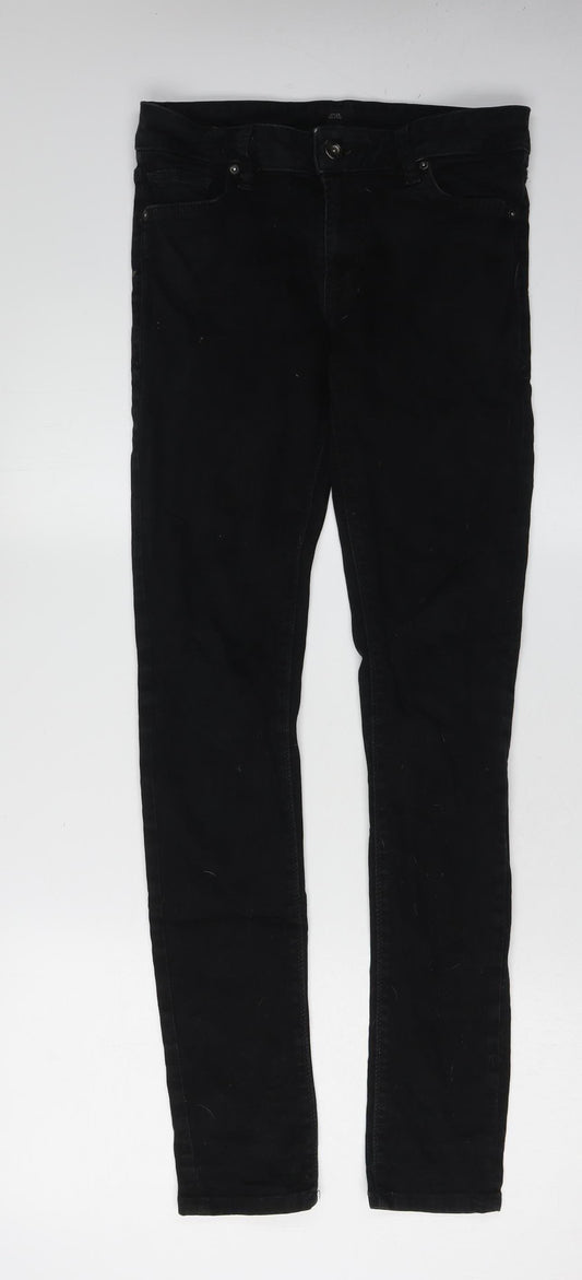 Mens UK Size 30 River Island Slim Fit Skinny Black Jeans
