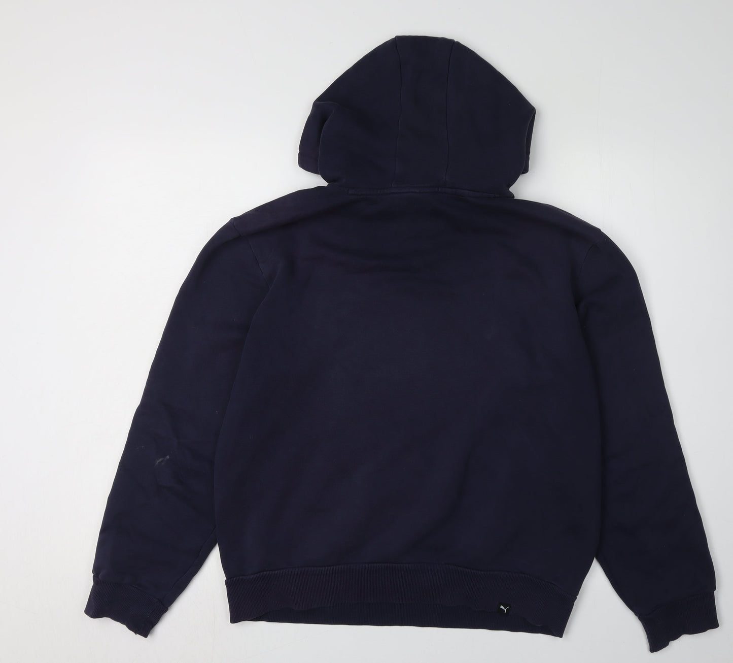 Mens UK Size S PUMA Blue Pullover Hoodie