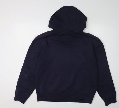 Mens UK Size S PUMA Blue Pullover Hoodie
