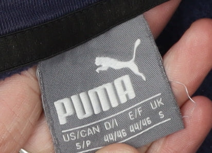 Mens UK Size S PUMA Blue Pullover Hoodie