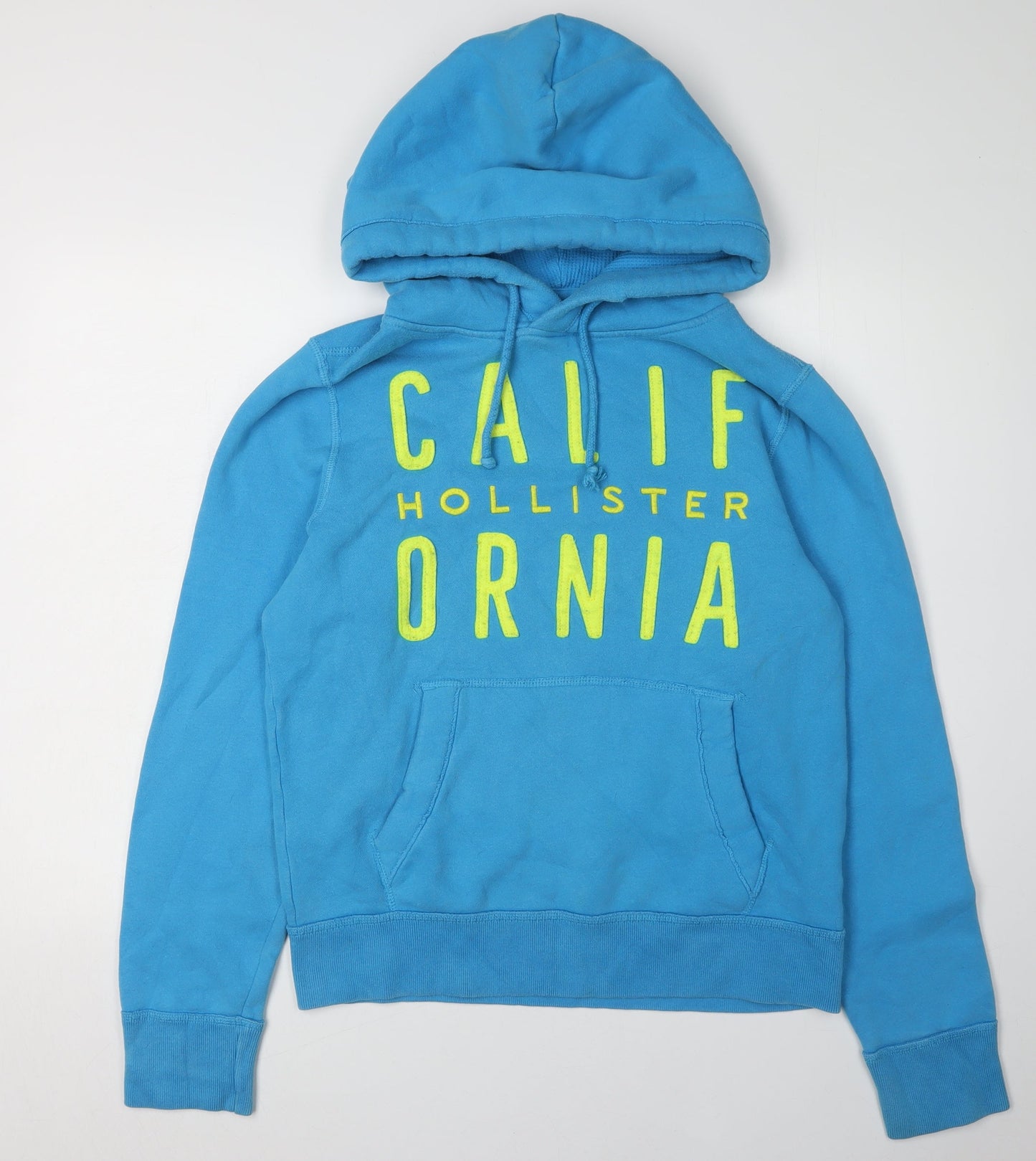 Unisex Adults UK Size M Hollister Blue Pullover Hoodie