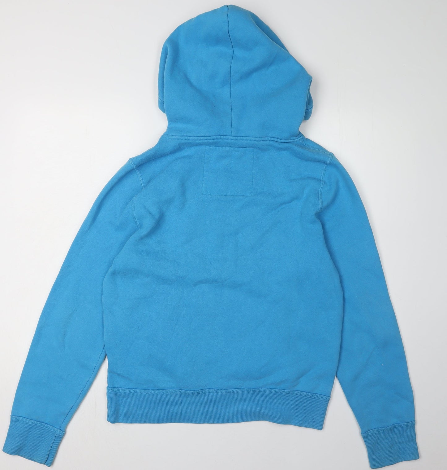 Unisex Adults UK Size M Hollister Blue Pullover Hoodie