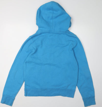 Unisex Adults UK Size M Hollister Blue Pullover Hoodie