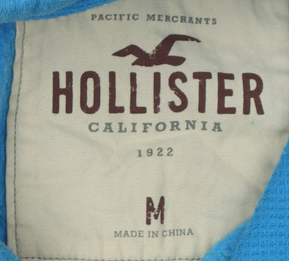 Unisex Adults UK Size M Hollister Blue Pullover Hoodie