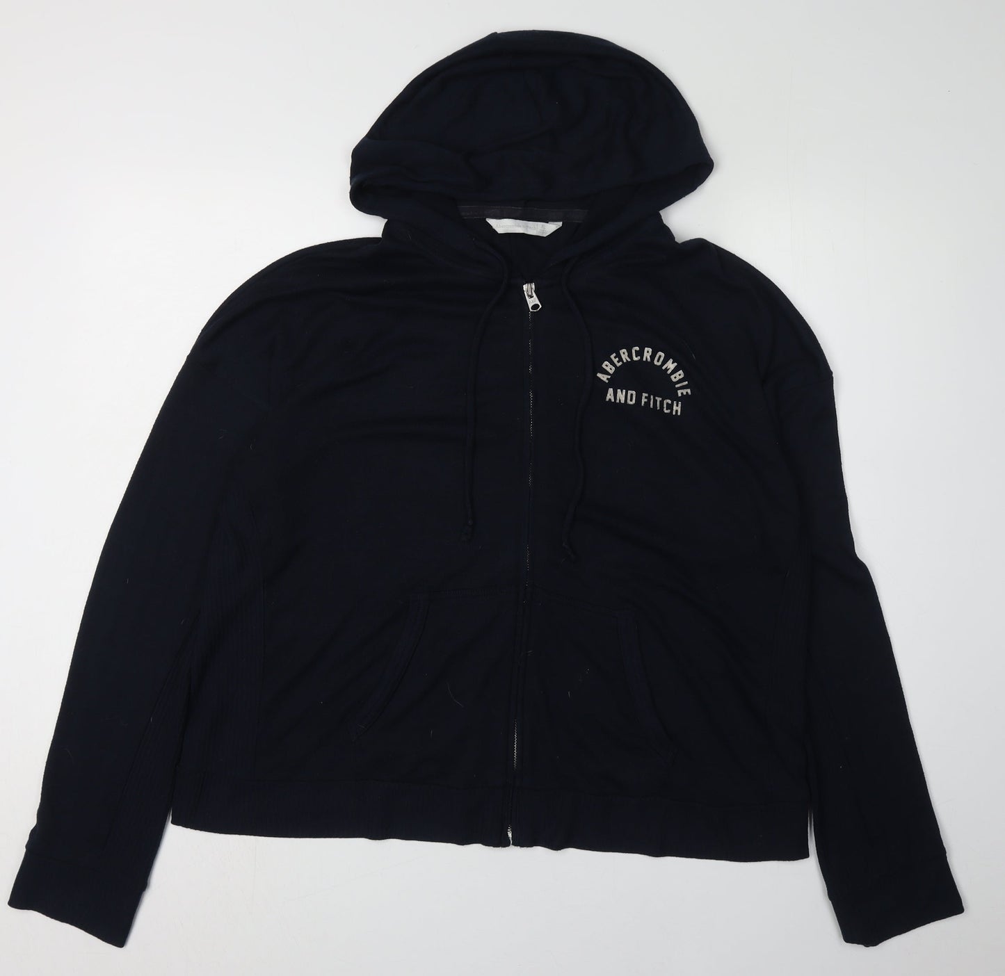 Abercrombie & Fitch Women's Black XL Full Zip Hoodie