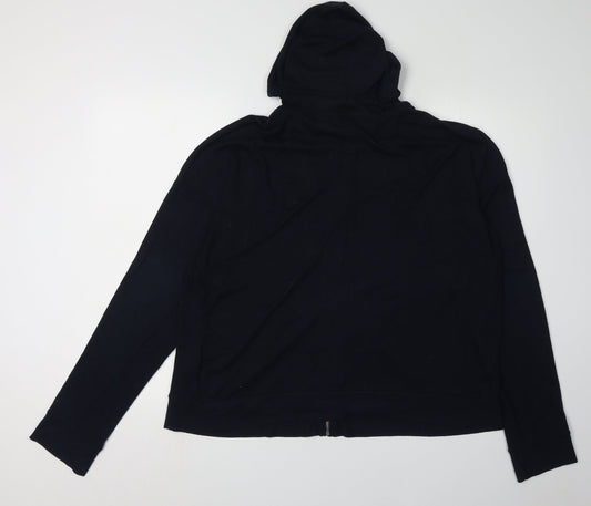 Abercrombie & Fitch Women's Black XL Full Zip Hoodie