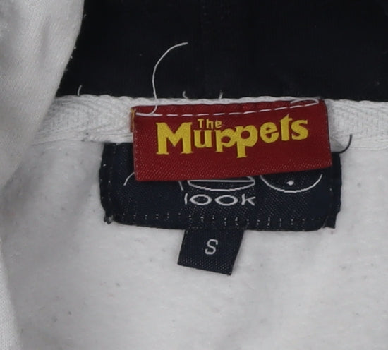 The Muppets Unisex White Graphic Pullover Hoodie S