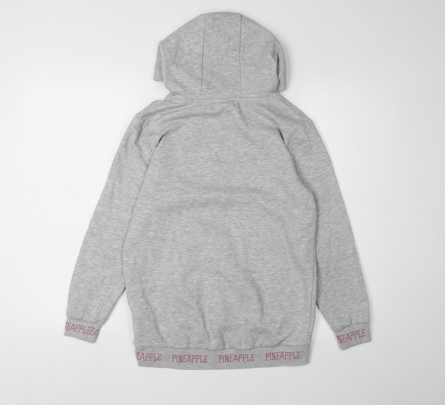 Pineapple Girls Grey Pullover Hoodie, Size 9-10 Years