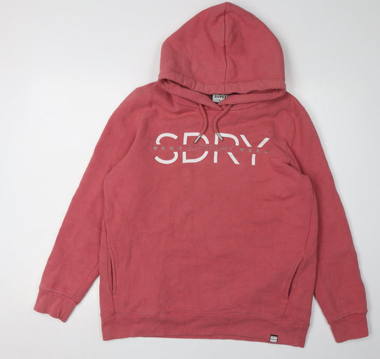 Superdry Women's Red Pullover Hoodie Size 10