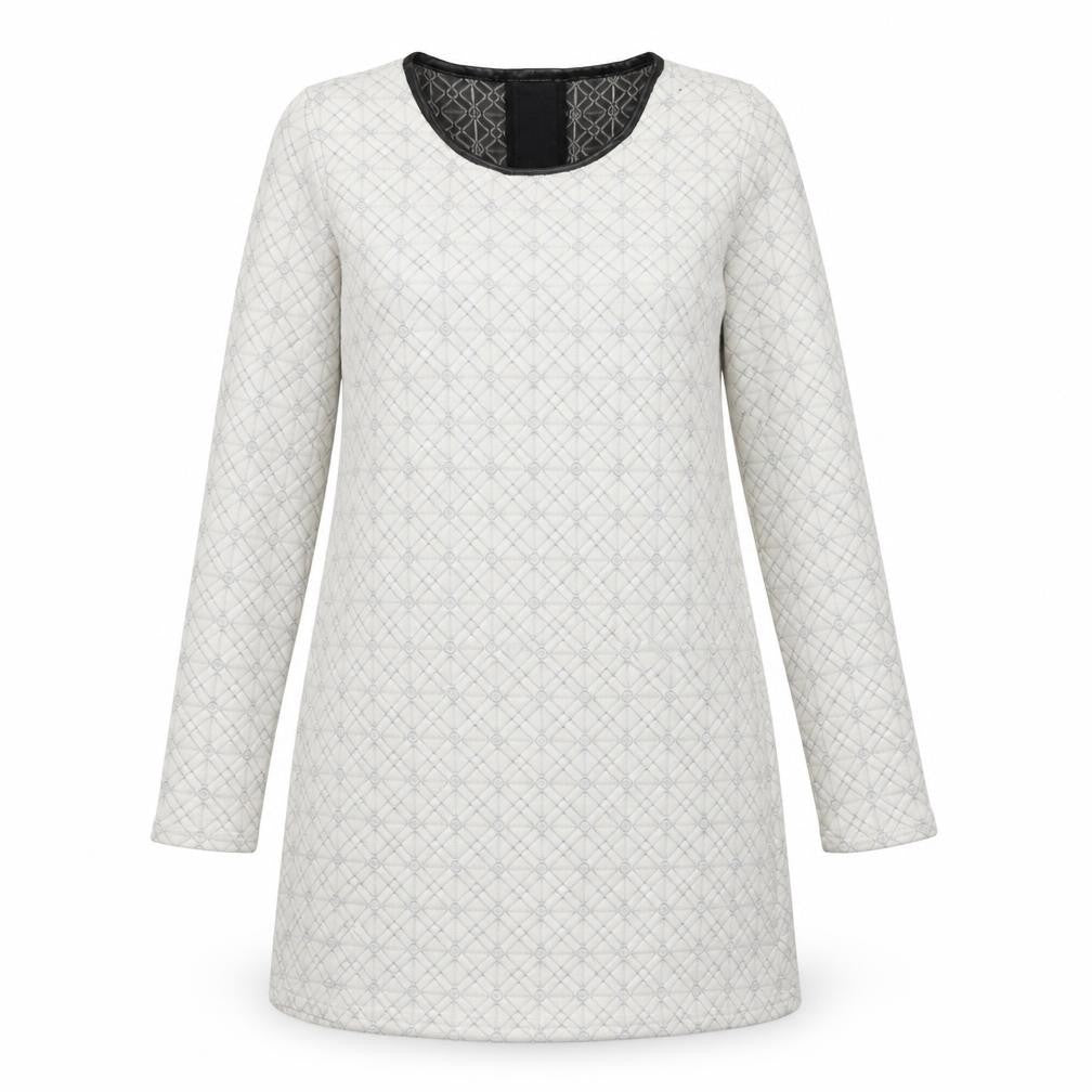 Vero Moda Women's Grey Geometric Shift Dress - Size 6