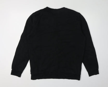 Mens UK Size M PUMA Black Pullover Sweatshirt