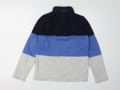 Joules Boys Blue & Grey 1/4 Zip Sweatshirt, Size 11-12 Years