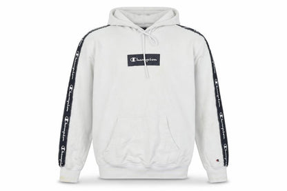 Mens UK Size L Champion White Pullover Hoodie