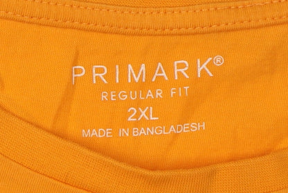 Primark Men’s 2XL Orange Music Graphic T-Shirt