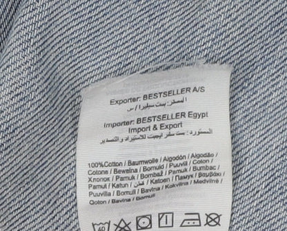 Jack & Jones Men's Blue Denim Shorts, Regular Fit, Size L