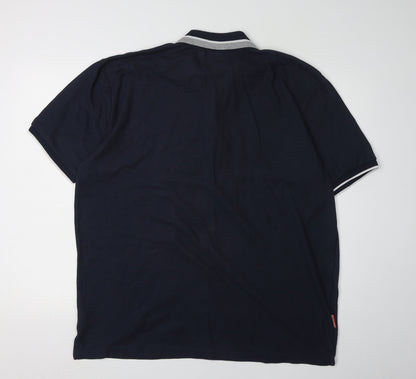 Slazenger Men's Black 2XL Polo Shirt, Short Sleeve, Logo