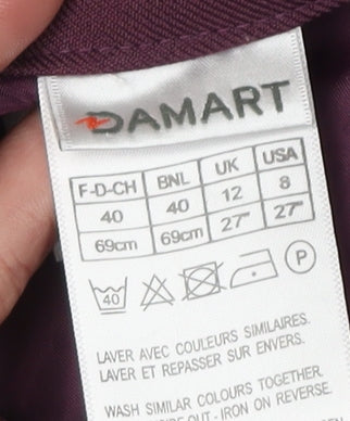 Damart Women's Purple Pencil Skirt Size 12