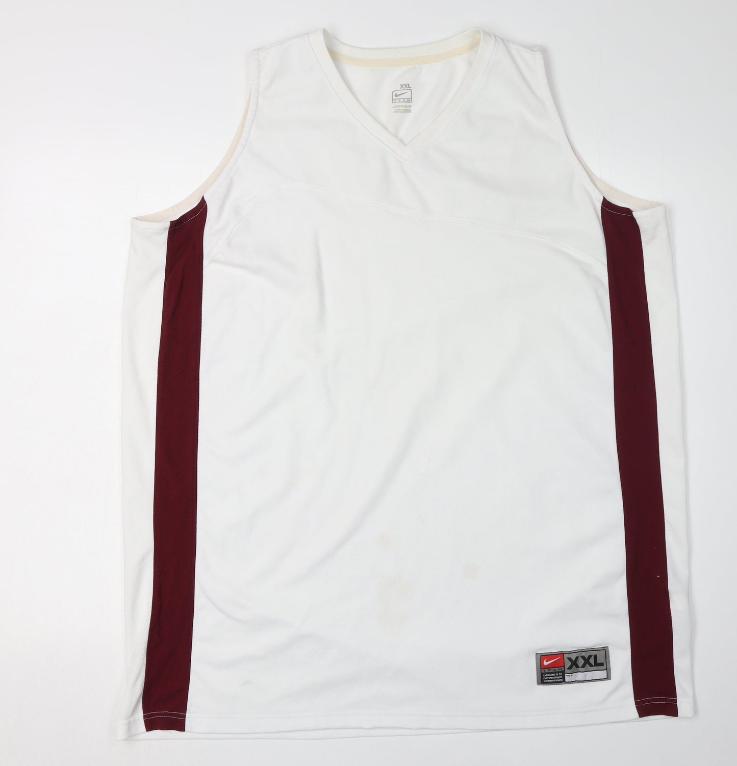 Nike Men's 2XL White Tank Jersey Style Gym Top