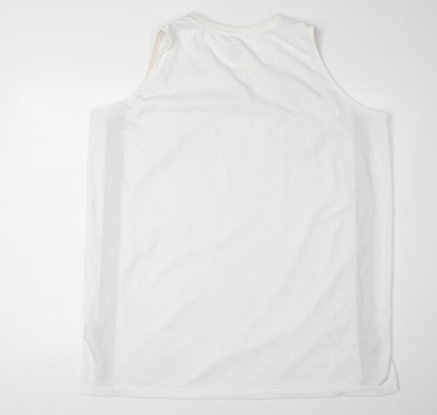 Nike Men's 2XL White Tank Jersey Style Gym Top