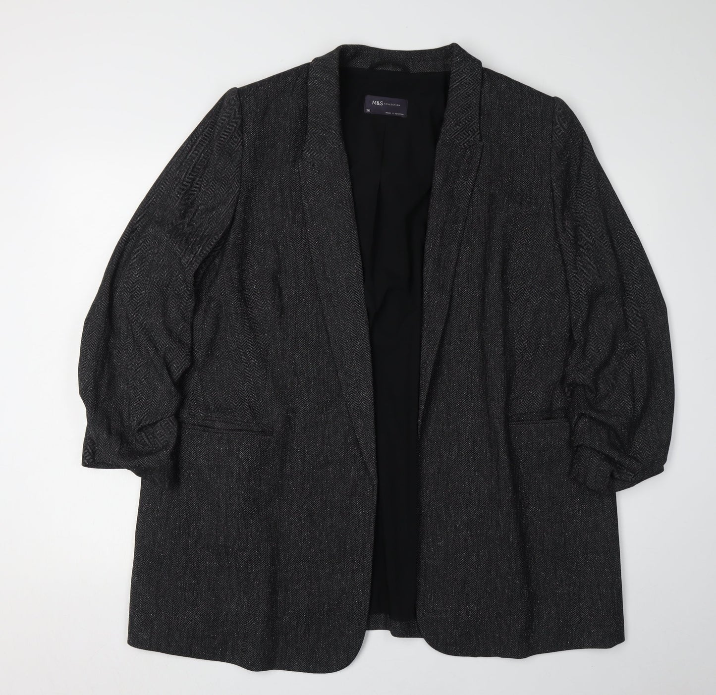 Marks and Spencer Women's Black Blazer Size 20