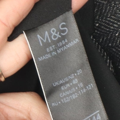Marks and Spencer Women's Black Blazer Size 20