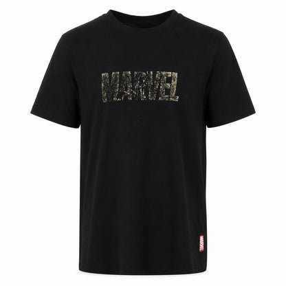 Mens UK Size M Marvel Black  T-Shirt