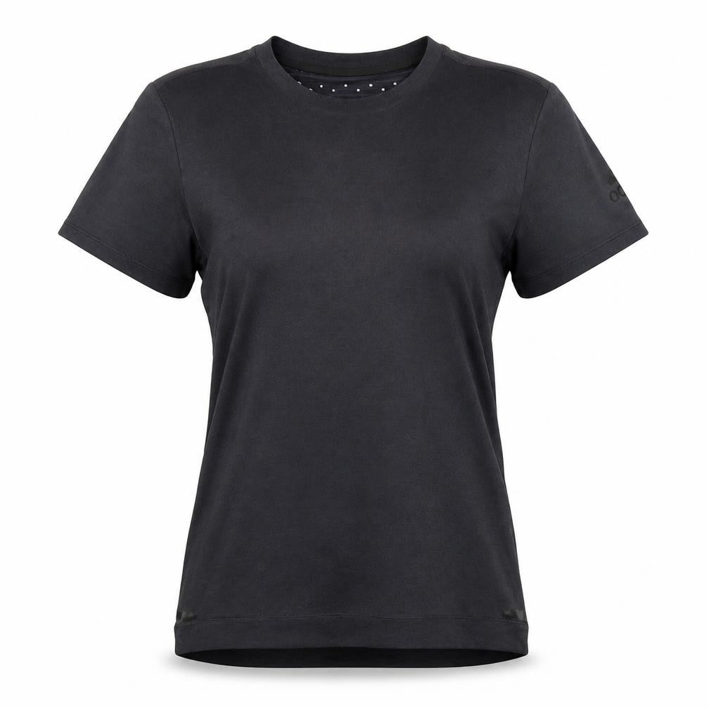 Womens UK Size S adidas Black Gym & Training Running & Jogging T-Shirt