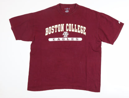 Russell Athletic Men's L Red Graphic College T-Shirt