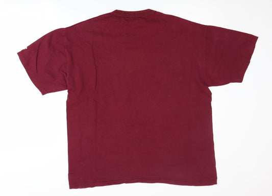 Russell Athletic Men's L Red Graphic College T-Shirt