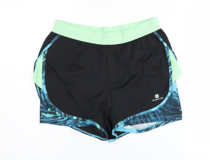 Decathlon Women's Black XS Athletic Shorts