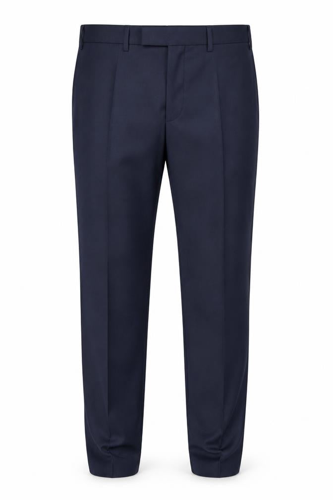 Mens UK Size 36 Marks and Spencer Regular Fit Dress Pants Blue Trousers