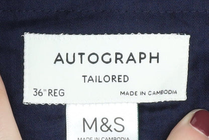 Marks and Spencer Men's Blue Dress Pants Size 36