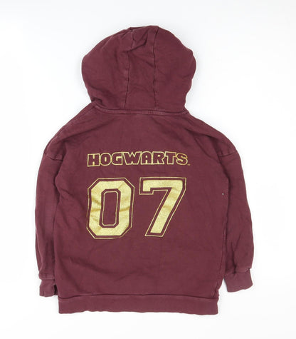 Harry Potter Boys Red Hoodie 6-7 Years Hogwarts Pullover