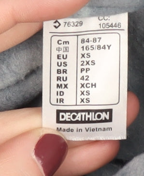 Womens UK Size XS DECATHLON Blue Basic Jacket