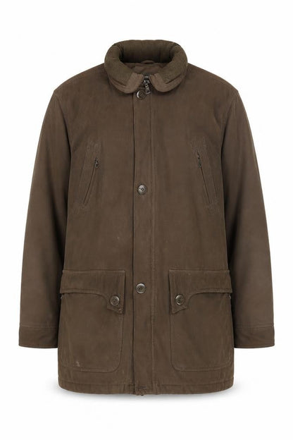 Mens UK Size M Saxon Brown Overcoat