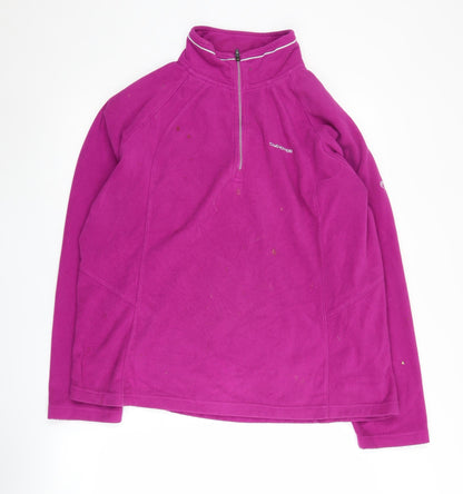 Craghoppers Women's Pink 1/2 Zip Fleece Sweatshirt Size 20