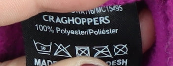 Craghoppers Women's Pink 1/2 Zip Fleece Sweatshirt Size 20