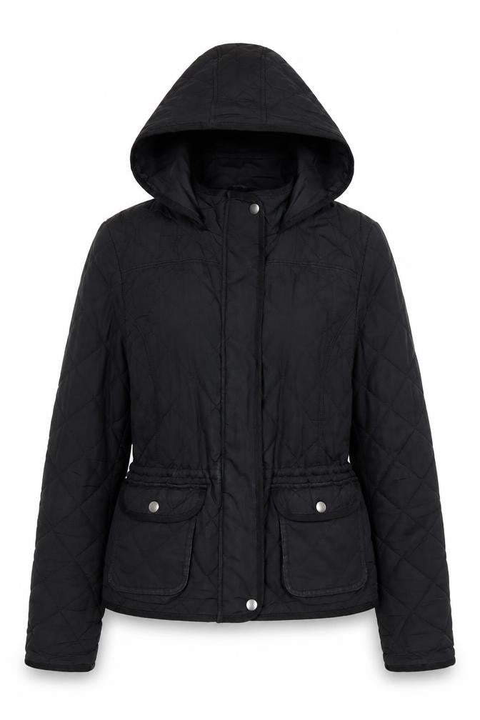 Womens UK Size XS Gap Black Puffer Jacket