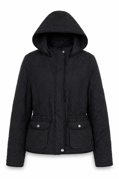Womens UK Size XS Gap Black Puffer Jacket