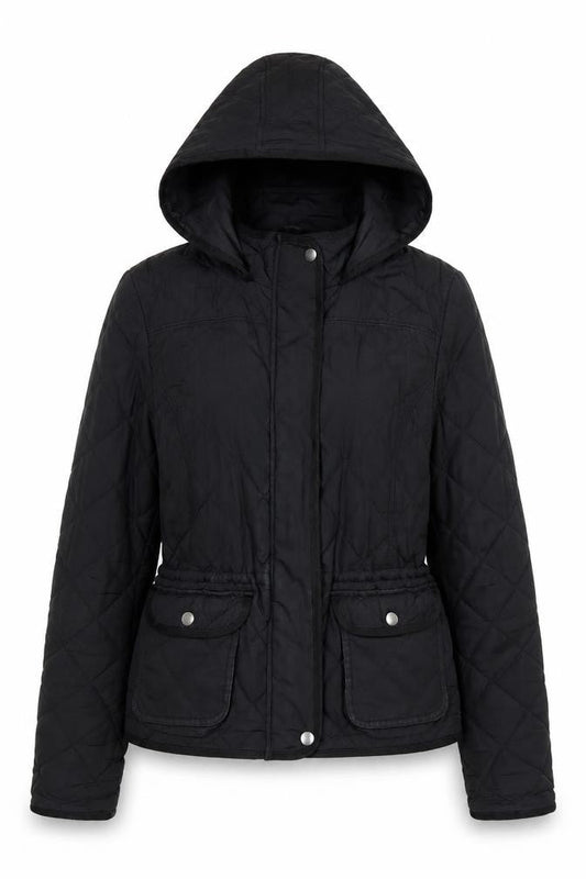 Womens UK Size XS Gap Black Puffer Jacket