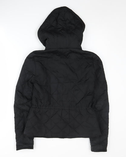 Womens UK Size XS Gap Black Puffer Jacket
