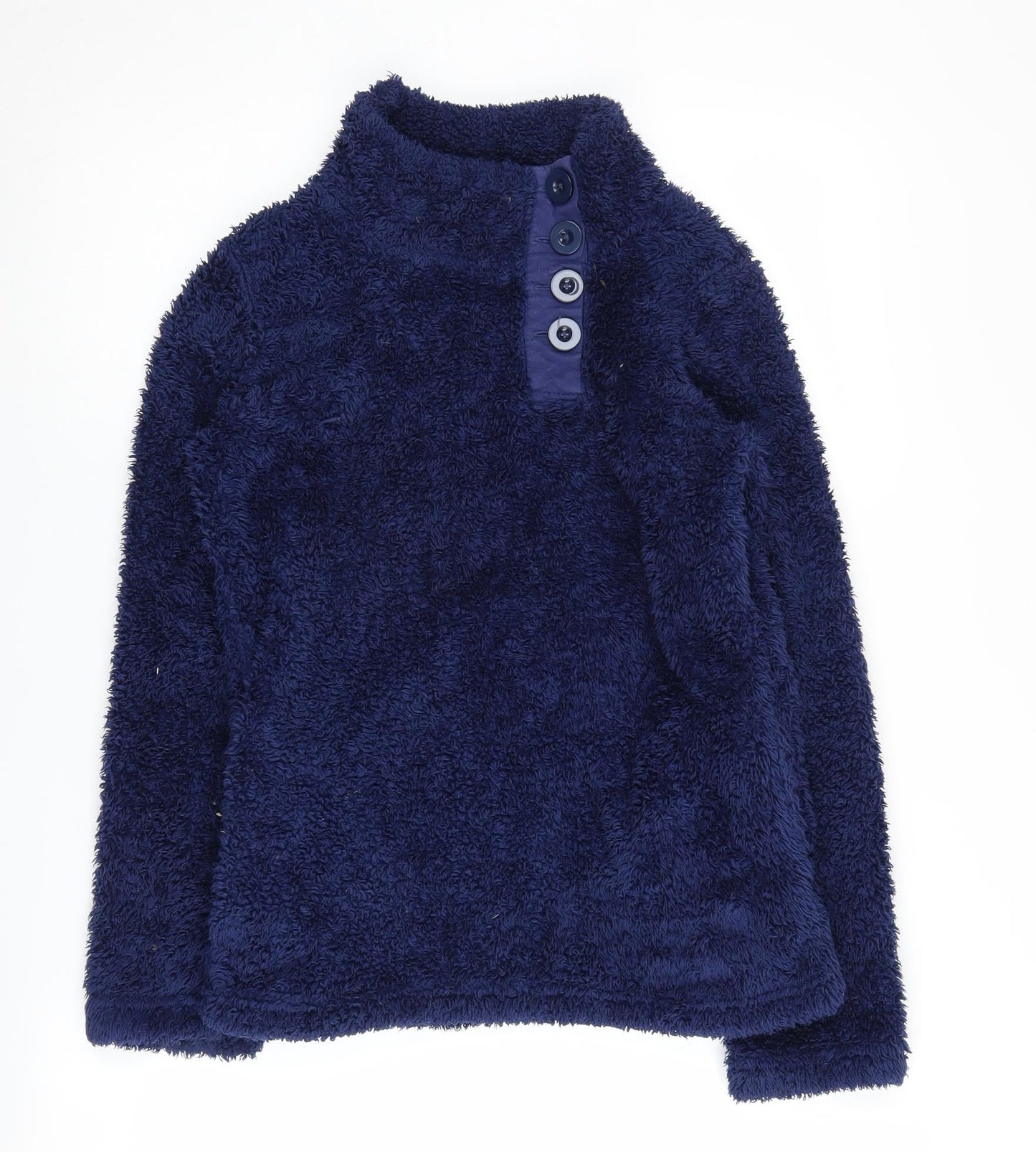 Womens UK Size 6 NEXT Blue Henley Sweatshirt