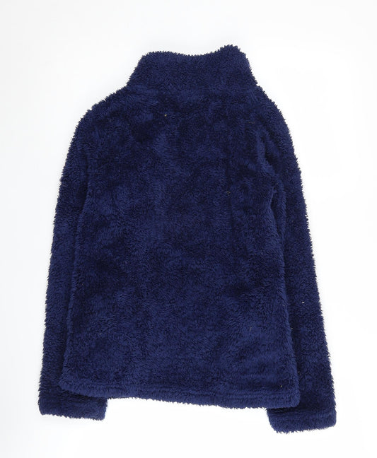 Womens UK Size 6 NEXT Blue Henley Sweatshirt